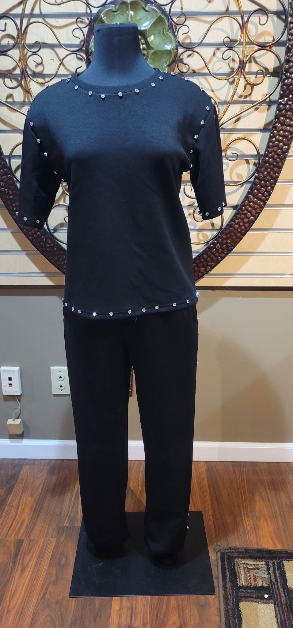 Black Studded Set