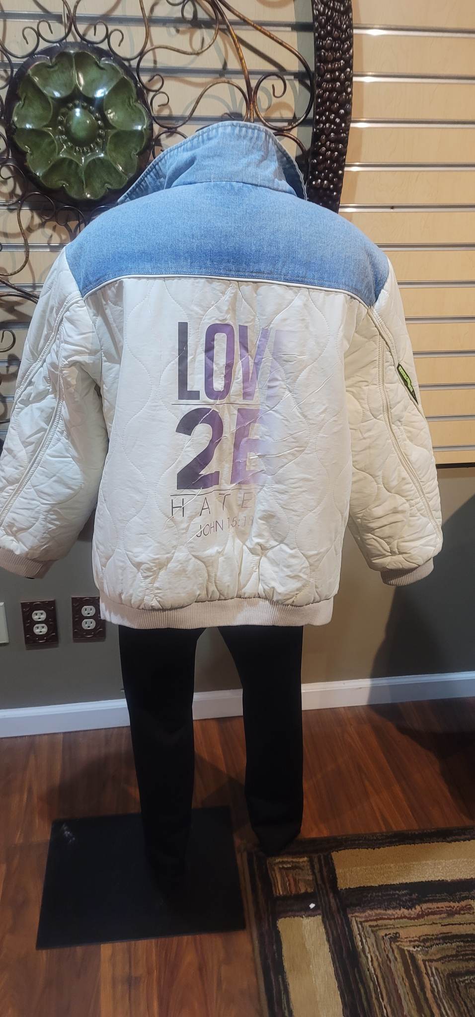 Love 2B hated Limited Edition Denim Puffer Coat