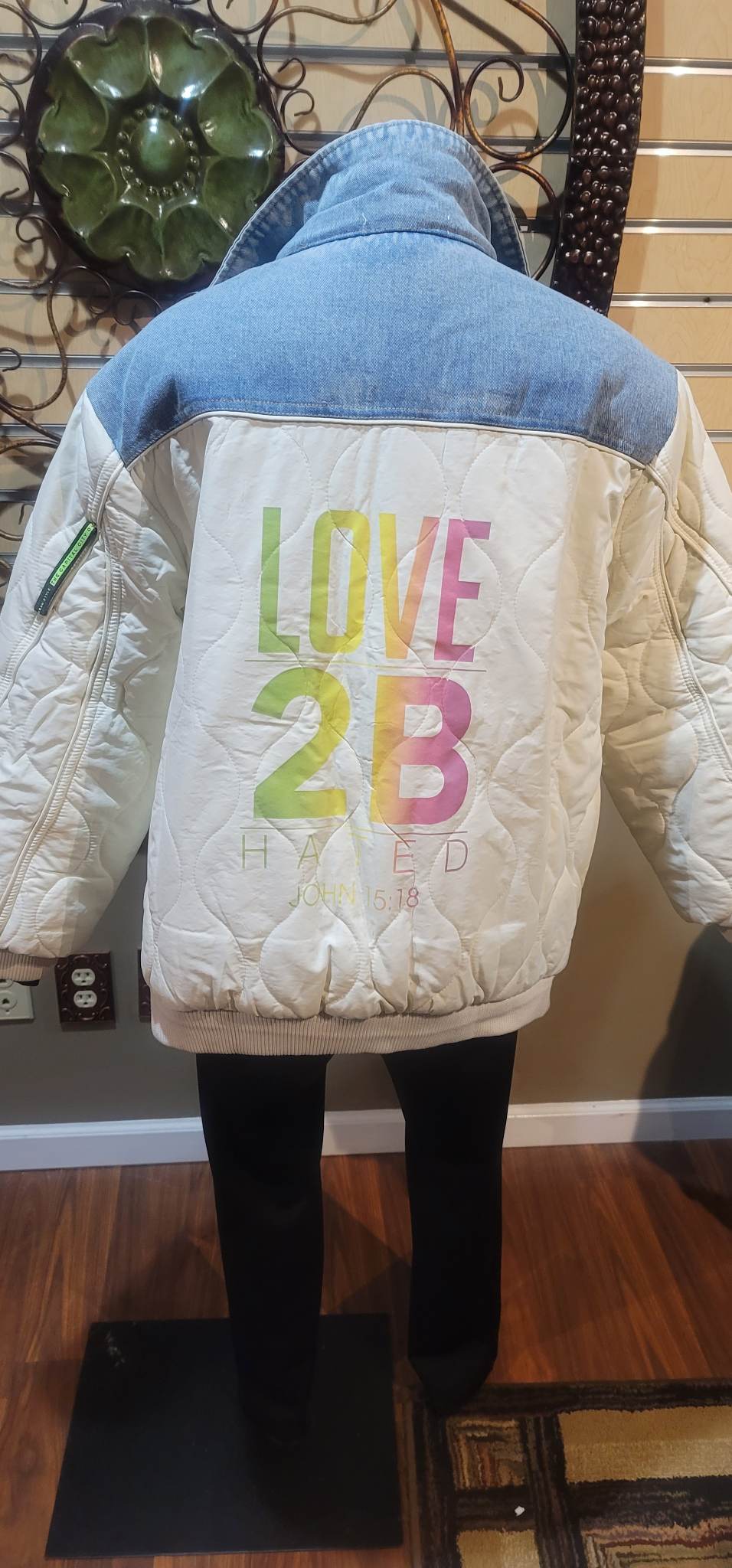 Love 2B hated Limited Edition Denim Puffer Coat