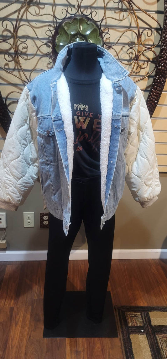 Love 2B hated Limited Edition Denim Puffer Coat