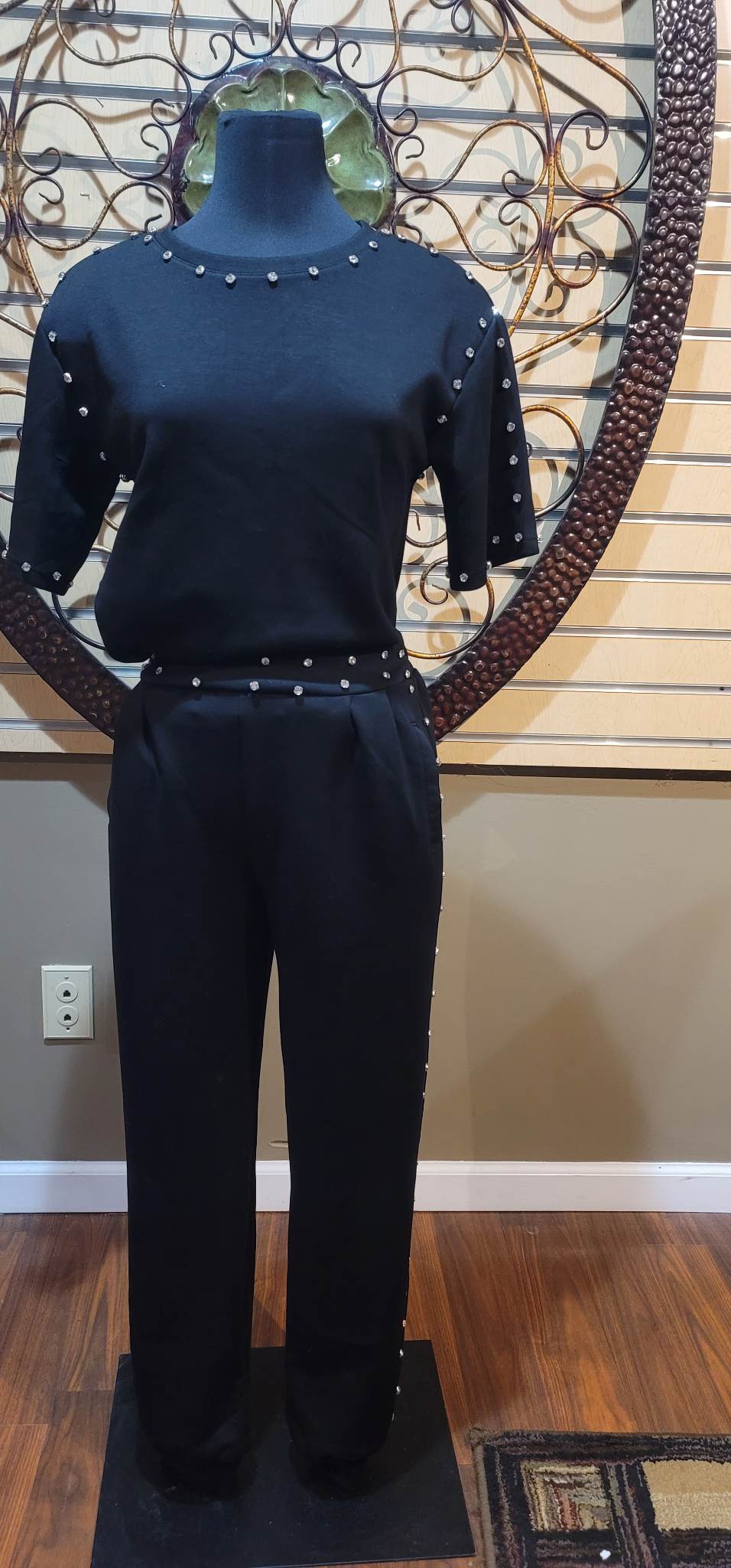 Black Studded Set
