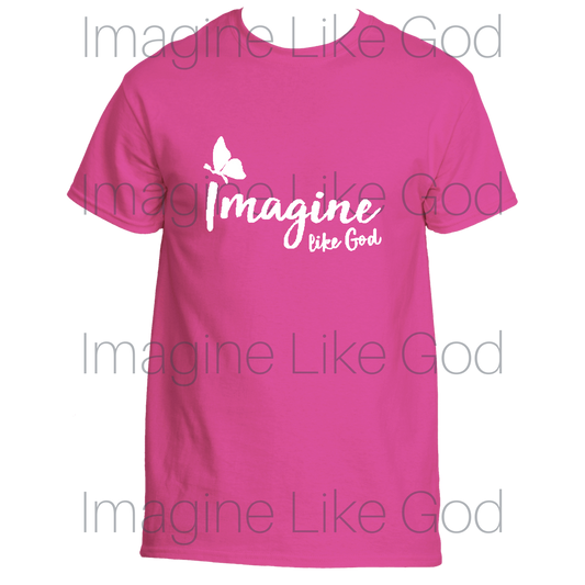 Women's Imagine Like God Butterfly T-Shirt